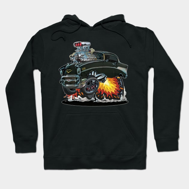 1957 Chevy Hot Rod Hoodie by Wilcox PhotoArt